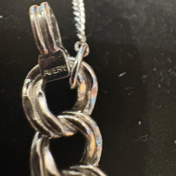 James Avery Sterling Silver Double Curb Medium Charm Bracelet with safety chain - Picture 6 of 7